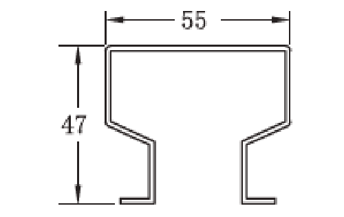 47*55（門洞孔）立柱